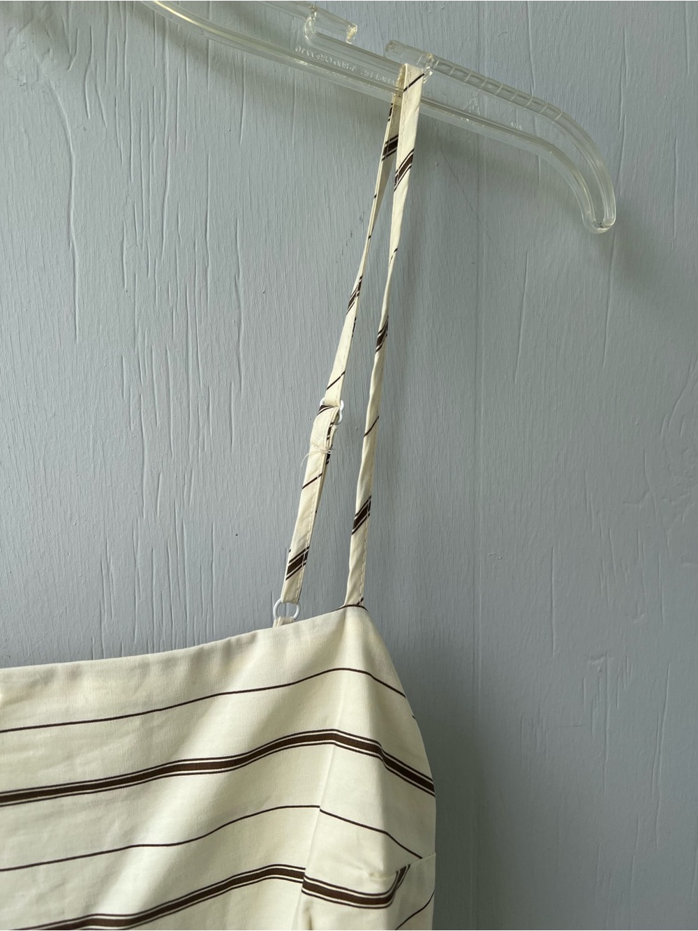 Petal & Pup Cream Maxi Dress with Thin Brown Stripes - Picture 8 of 16